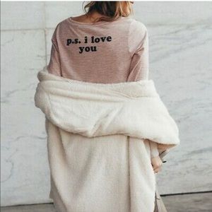 Junk Food Clothing P.S I LOVE YOU SHIRT